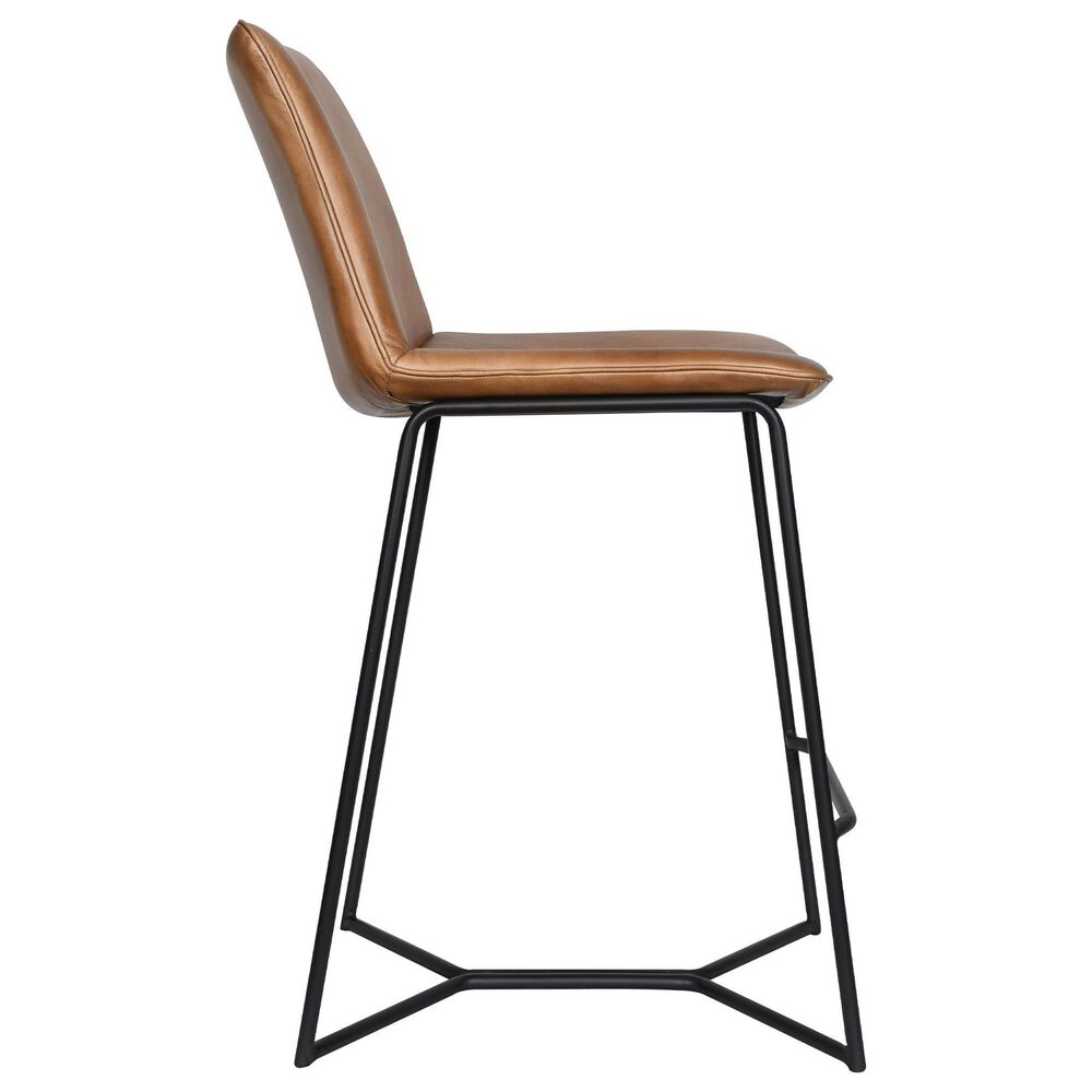 Home Trends &amp; Design Essex Morgan Counter Stool with Taupe Cushion in Black, , large
