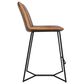 Home Trends & Design Essex Morgan Counter Stool with Taupe Cushion in Black, , large
