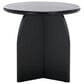 Safavieh Barazi Round End Table in Black, , large