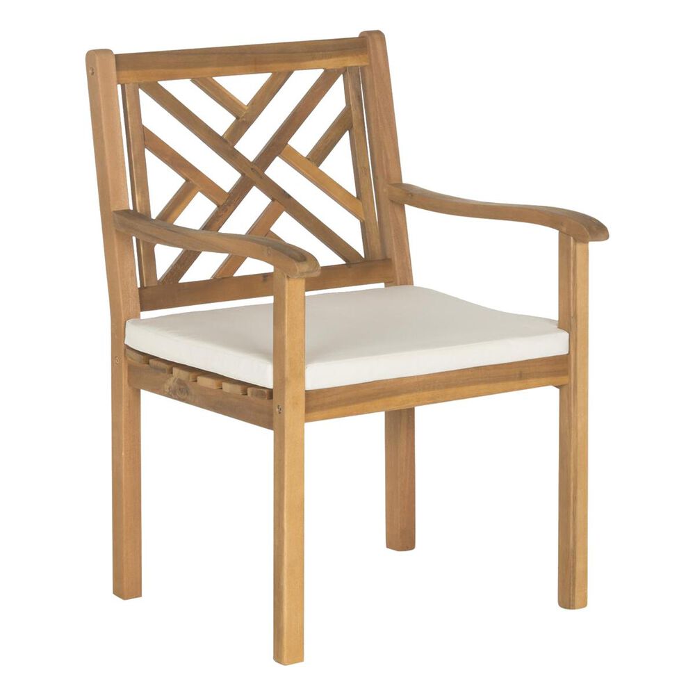 Safavieh Bradbury 5-Piece Dining Set in Teak Brown and Beige, , large