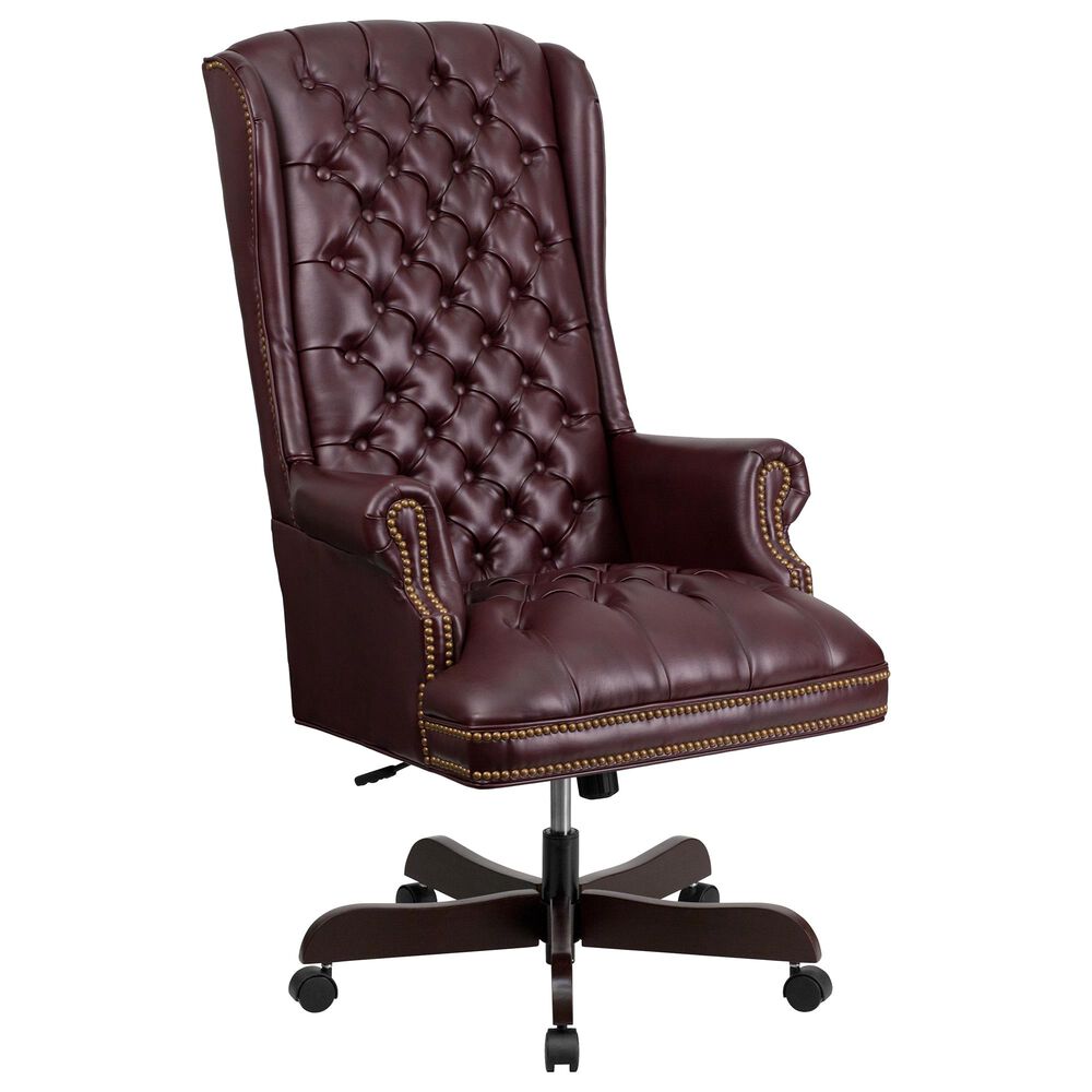 Flash Furniture Executive Swivel Chair in Burgundy, , large