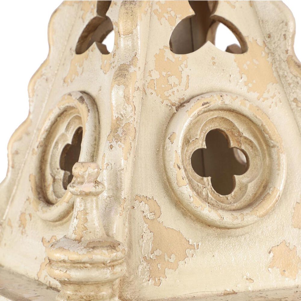 Maple and Jade 55&quot; Vintage Lantern in Distressed White, , large