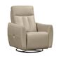 Elran Furniture L Series Power Reclining Swivel Glider with Power Headrest in Taupe, , large