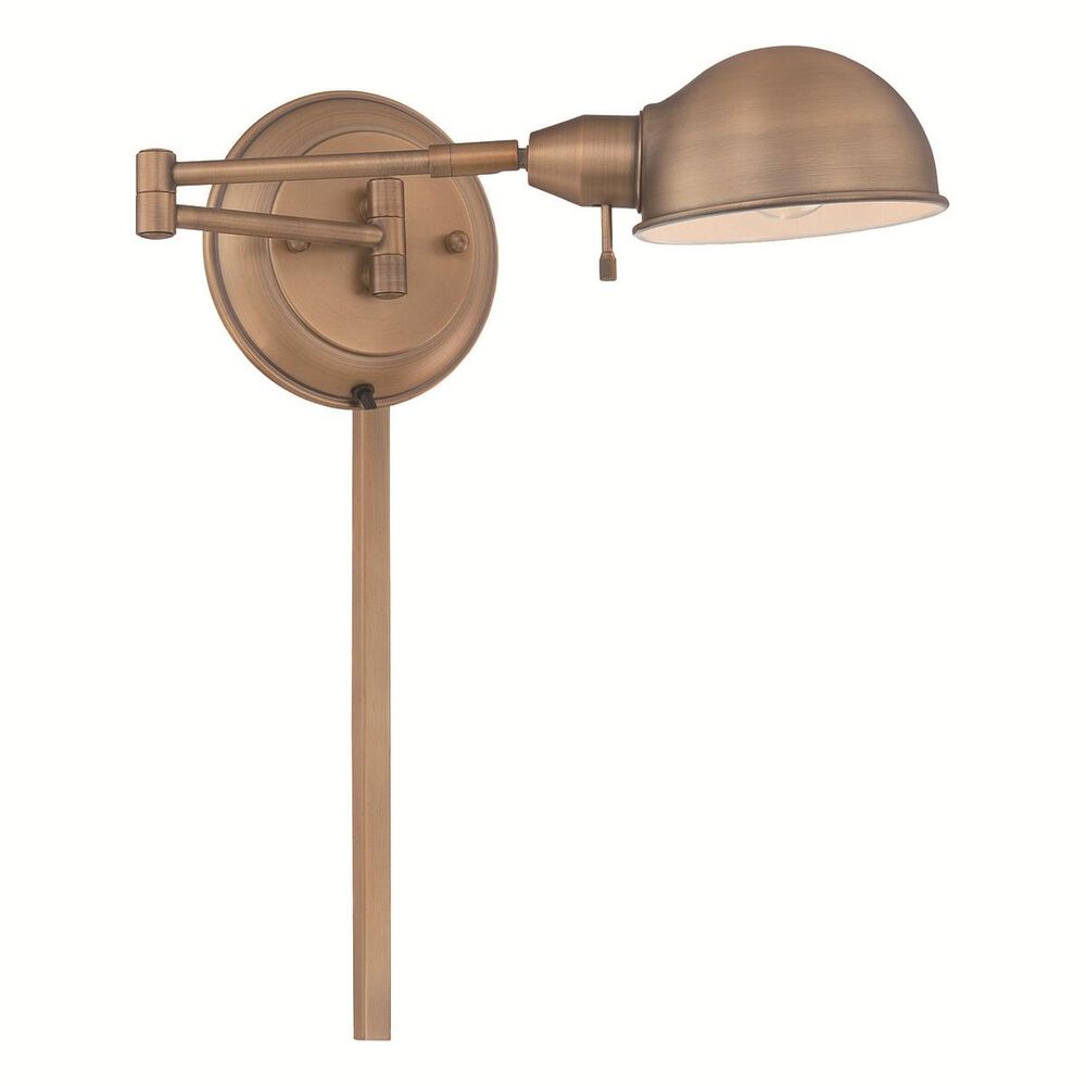 Lite Source Swing Arm Wall Lamp in Antique Brass, , large
