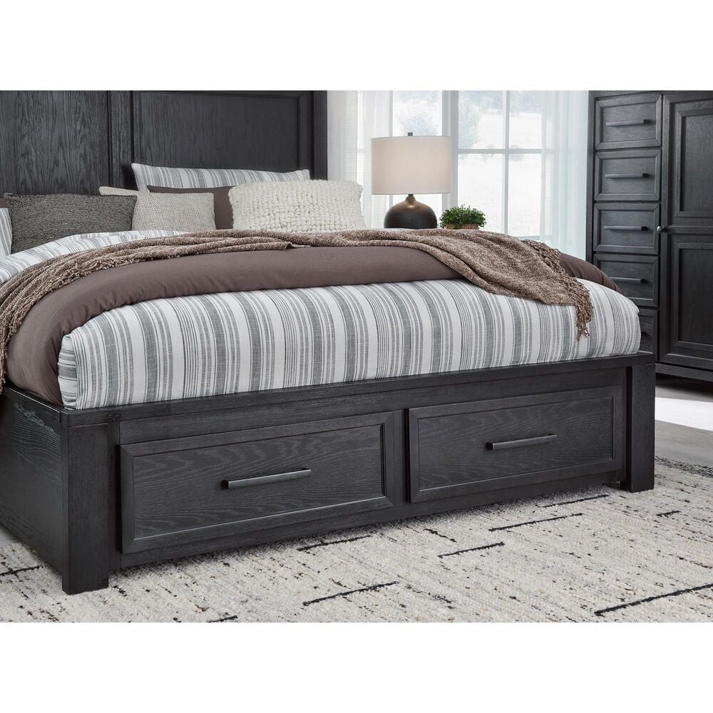 Millenium Foyland 5-Piece King Bedroom Set in Black and Brown, , large
