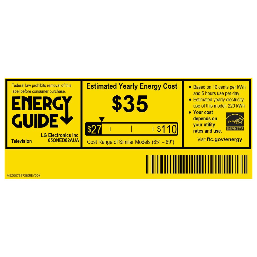 LG 65" Class QNED82A Series AI 4K Ultra HD in Black - Smart TV, , large