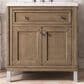 James Martin Vanities Chicago 30" Single Bathroom Vanity in Whitewashed Walnut with 3 cm Eternal Jasmine Pearl Quartz Top and Rectangular Sink, , large