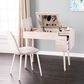 Southern Enterprises Harzen Storage Vanity with Mirror in Graywashed, , large