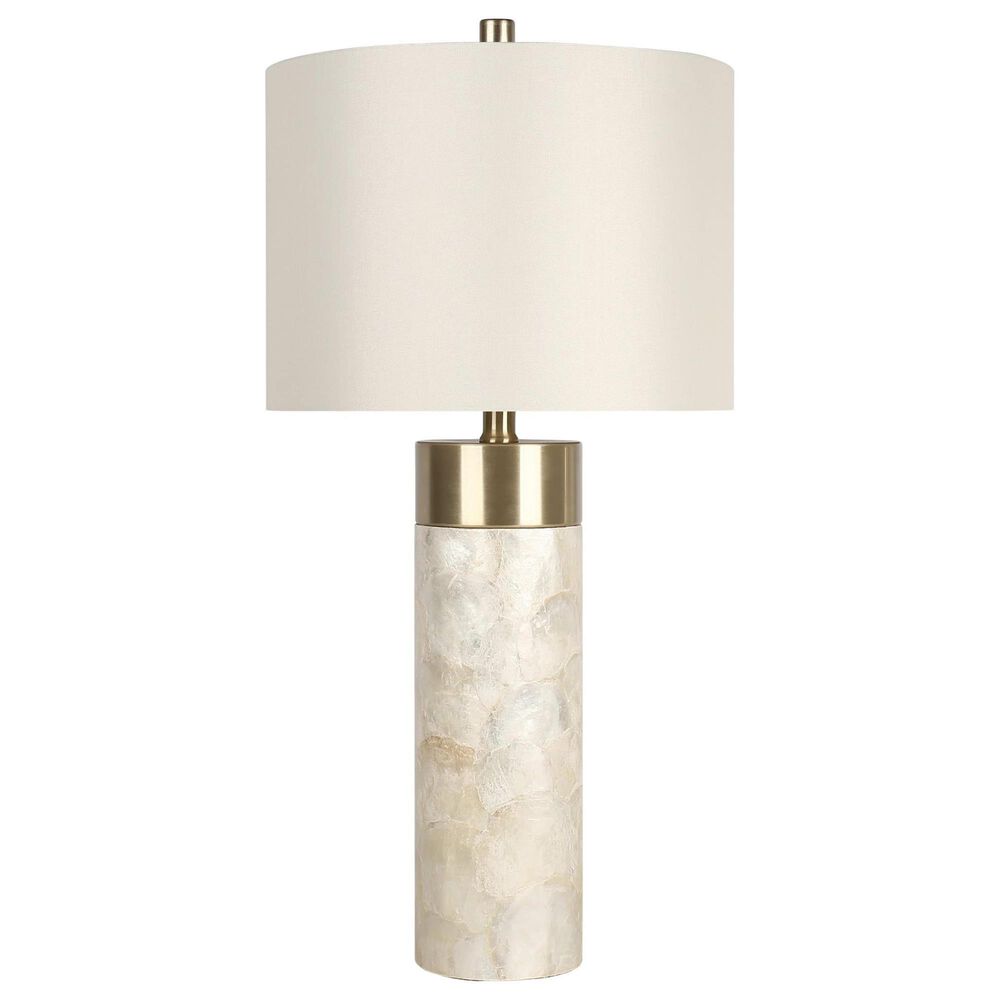 Classy Art Wholesalers Luminous Shell Table Lamp in Natural and Gold, , large