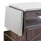 HOMLUX 40.5" Outdoor Kitchen Island with One Drawer in Brown and Stainless Steel, , large
