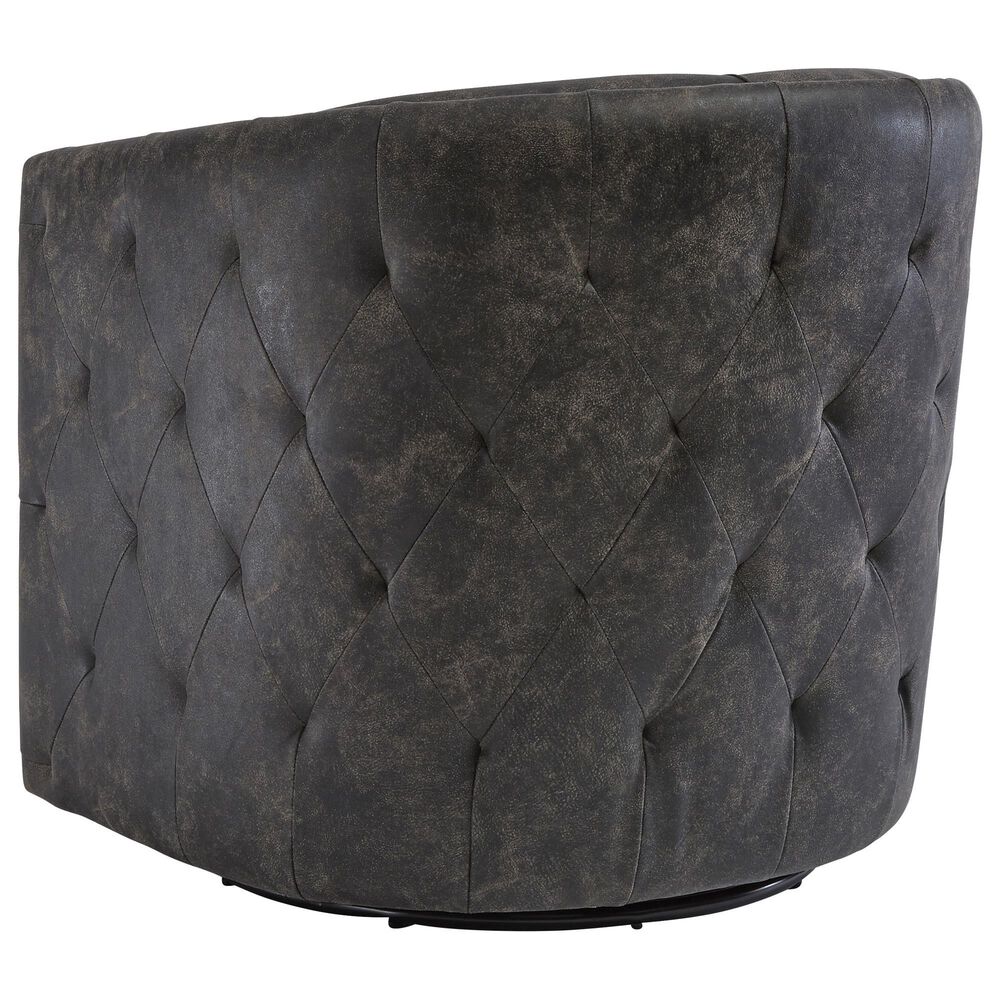 Ashley Brentlow Swivel Chair in Distressed Black, , large