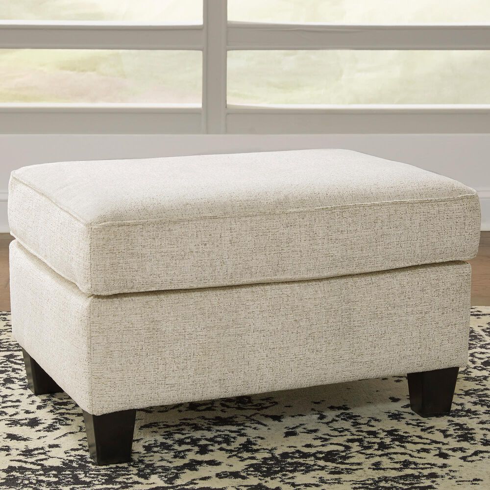 Ashley Abinger Ottoman in Natural, , large