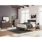Ashley Pamytta Queen Upholstered Panel Platform Bed in Rich Brown, , large
