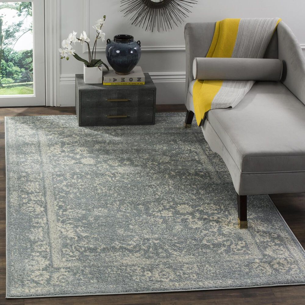 Safavieh Adirondack ADR109T-10 10&#39; x 14&#39; Slate/Ivory Area Rug, , large