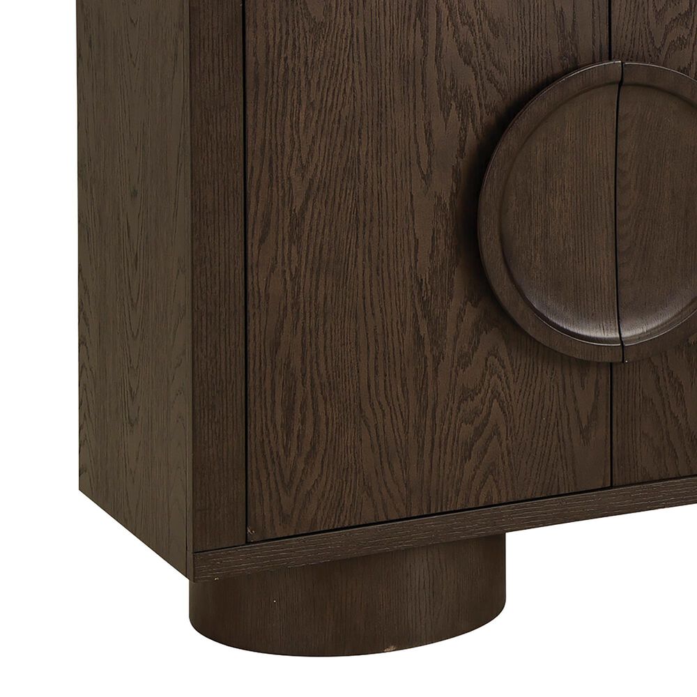 Ashley Veeda Accent Cabinet in Dark Brown, , large