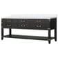 Lexora Home Norwalk 80" Double Bathroom Vanity in Black Oak with White Cultured Marble Top  and Rectangle Sink, , large