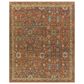 Surya Reign 9" x 12" Dark Brown, Black, Beige, Dusty Pink, Blue and Medium Green Area Rug, , large