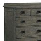 Hawthorne Furniture Oak Park 12 Drawer Dresser in Pewter, , large