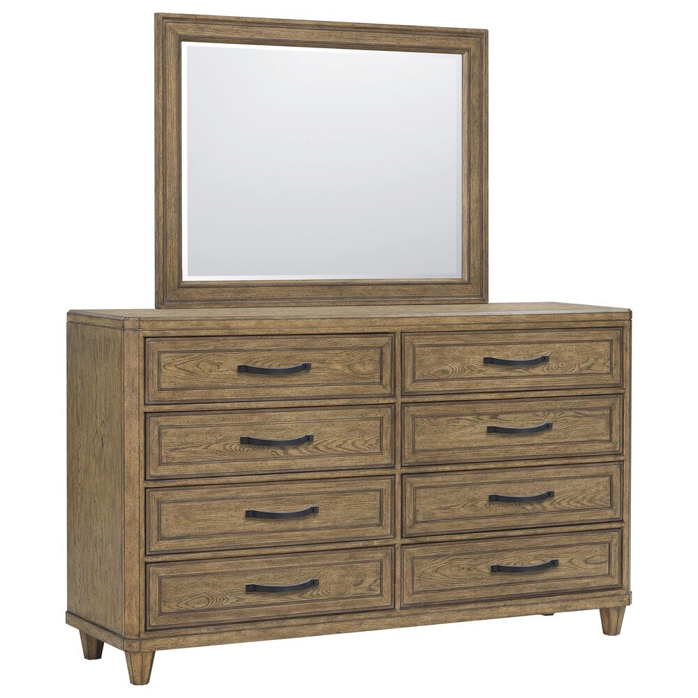 Chapel Hill Anthology Dresser and Mirror in Brown Oak and Walnut, , large