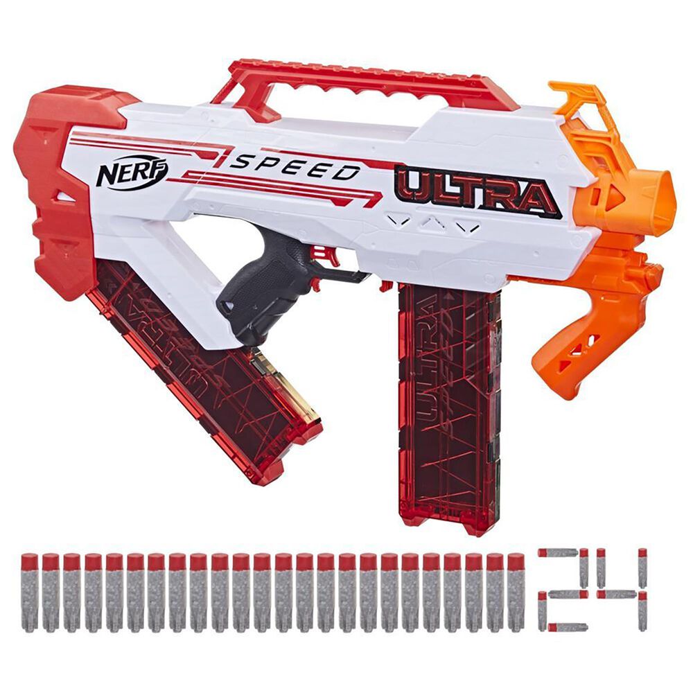 Nerf Ultra Two Motorized Blaster -- Fast-Back Reloading, 6 Nerf Ultra Darts  -- Compatible Only with Nerf Ultra Darts 