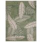 Nourison Garden Oasis GOA02 Green and Ivory 8" x 10" Indoor/Outdoor Area Rug, , large