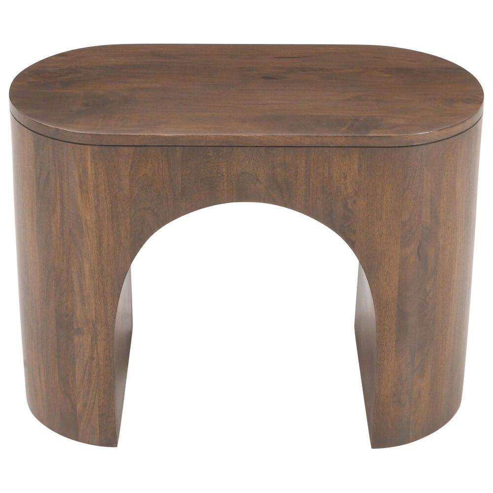 Waltham Luna End Table in Umber Brown, , large
