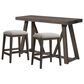 Hawthorne Furniture Hearst Sofa Table and Stools Set in Reclaimed Chevron, , large