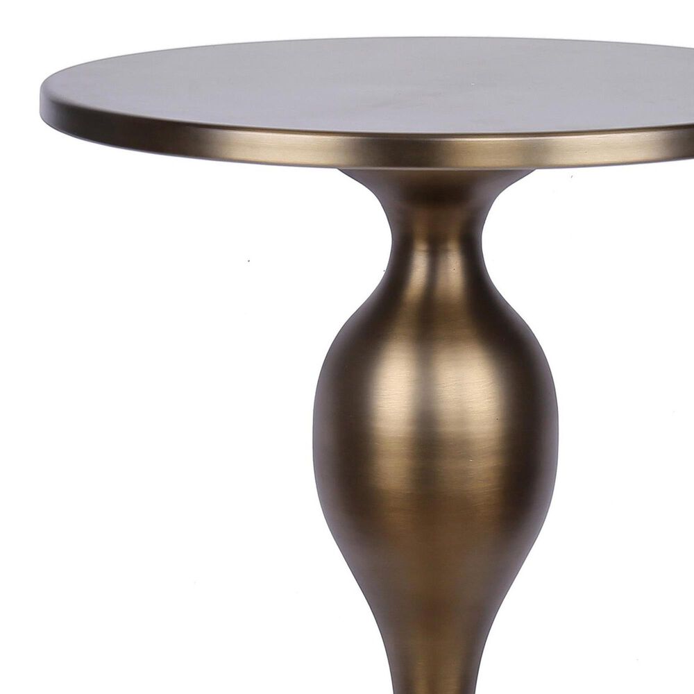 Lumisource Ashland 24&quot; Side Table in Matte Golden Bronze, , large