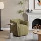 LumiSource Finley Swivel Accent Chair in Green, , large