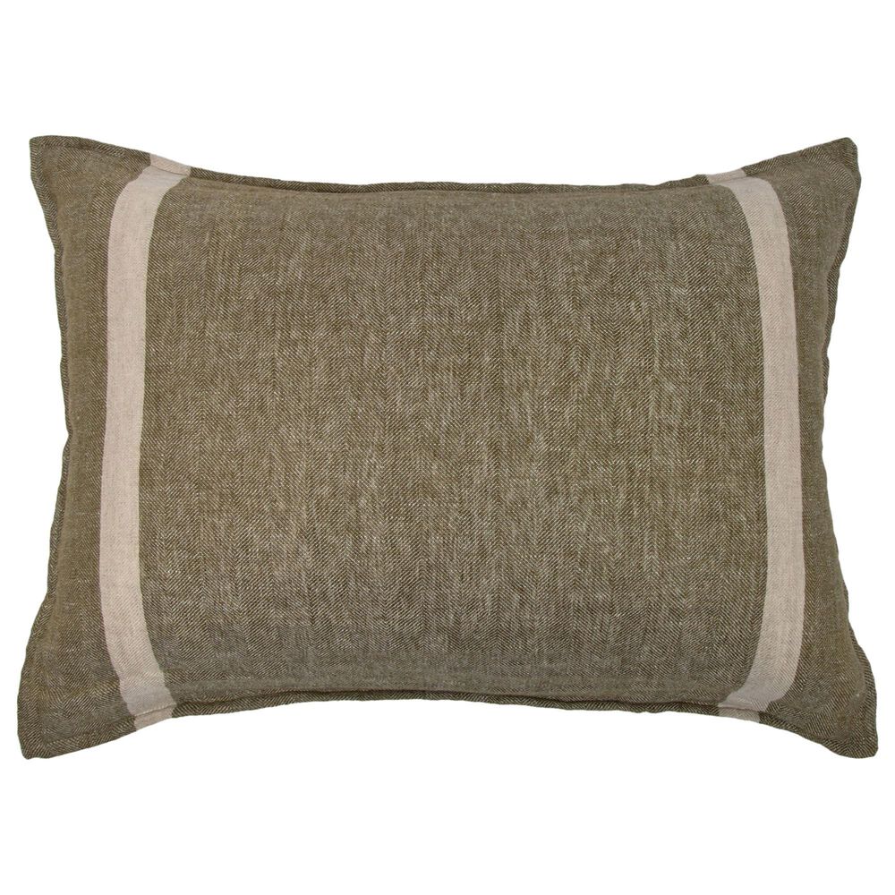 Pom Pom At Home Rory 28" x 36" Big Pillow with Insert in Moss and Flax, , large