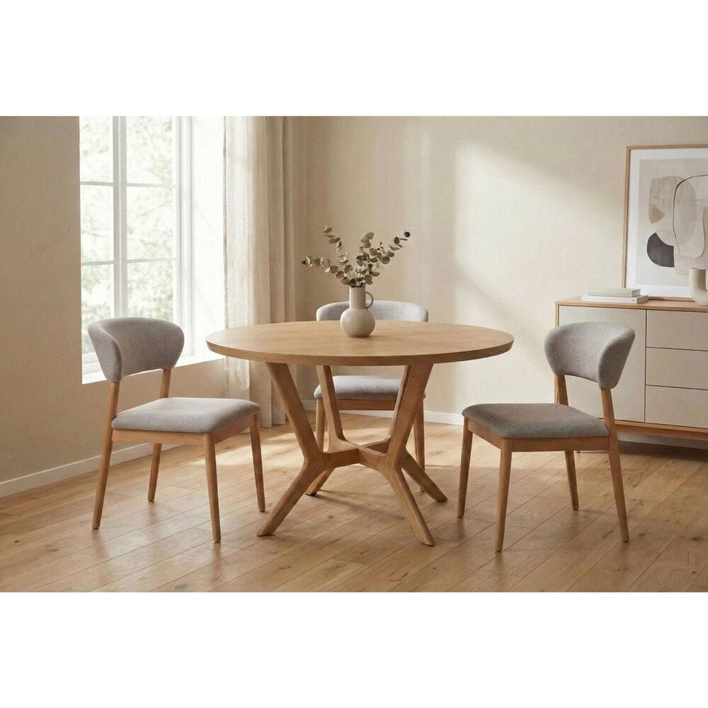 37B Dover Dining Table in Light Oak - Table Only, , large