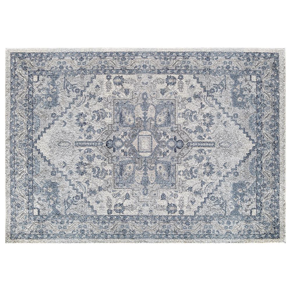 Rugs America Nessa Lapis 2"6" x 8" Ivory and Blue Runner, , large