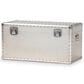 Baxton Studio Serge Storage Trunk in Silver, , large