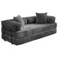 HOMLUX 80" Convertible Modular Sofa Bed in Grey, , large