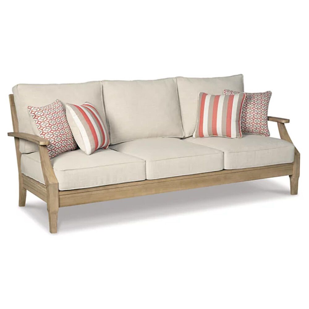 Signature Design by Ashley Clare View 6-Piece Patio Conversation Set in Grayish Brown, , large