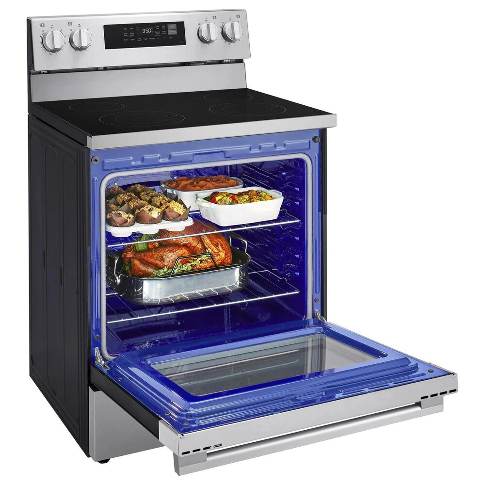 LG 6.3 Cu. Ft. Freestanding Electric Convection Smart Range in Stainless Steel, , large