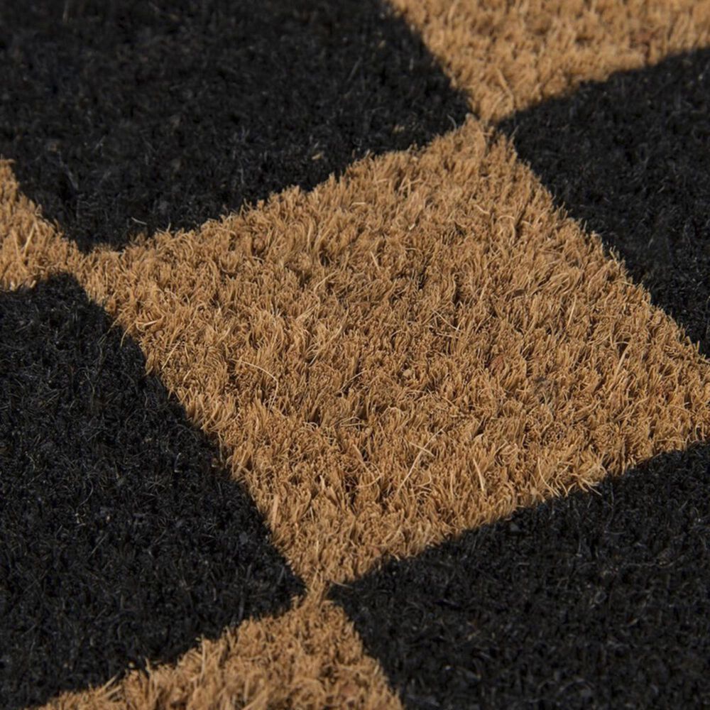 Momeni Erin Gates Park PAR-3 1&#39;6&quot; x 2&#39;6&quot; Black Door Mat, , large