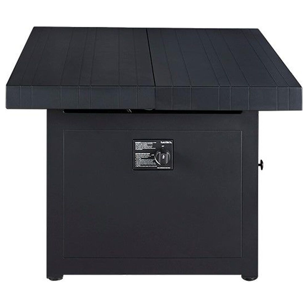 Plank And Hide Co 34&quot; Square Firepit Top &amp; Base in Black, , large