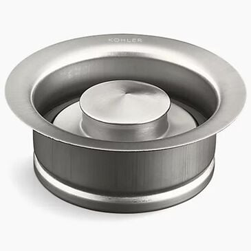 Kohler 4.5" Disposal Flange with Stopper in Brushed Stainless, , large