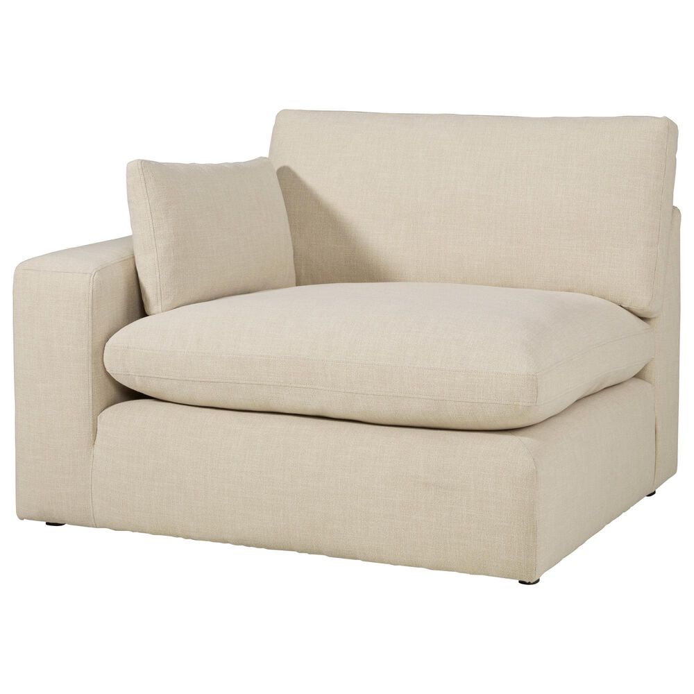 Ashley Elyza 3-Piece Right Facing Sectional with Chaise in Linen, , large