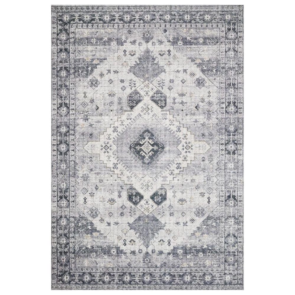 Loloi II Skye SKY-02 2"3" x 3"9" Silver and Grey Scatter Rug, , large