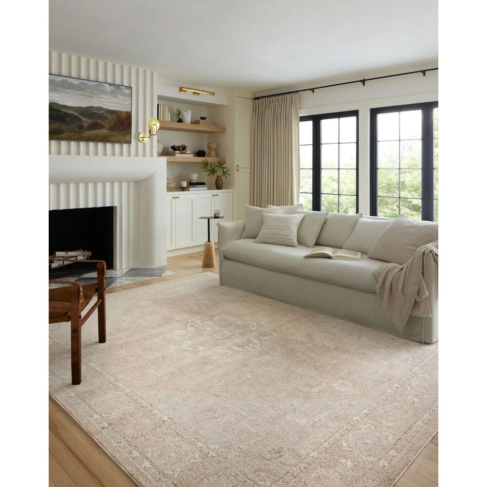 Loloi II Odette 4&#39; x 6&#39; Beige and Silver Area Rug, , large