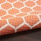 Nourison Twist Reversible 8" x 10" Coral Indoor/Outdoor Area Rug, , large