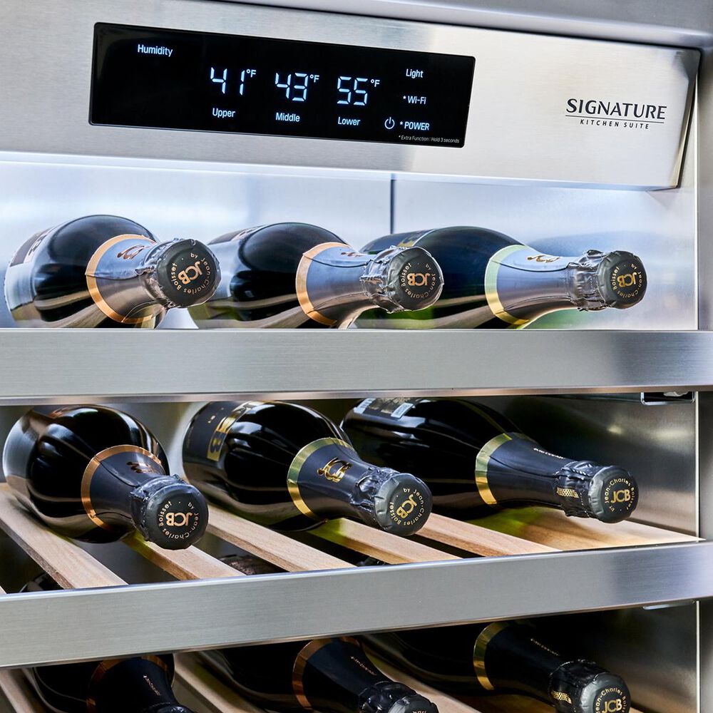 Signature Kitchen Suite 18&quot; Integrated Column Wine Refrigerator Right Hinge, , large