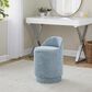 Lumisource Marla Upholstered Vanity Stool in Blue, , large