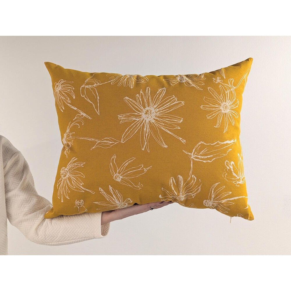 Eric & Christopher Black Eyed Susan Pillow (Sunshine), , large