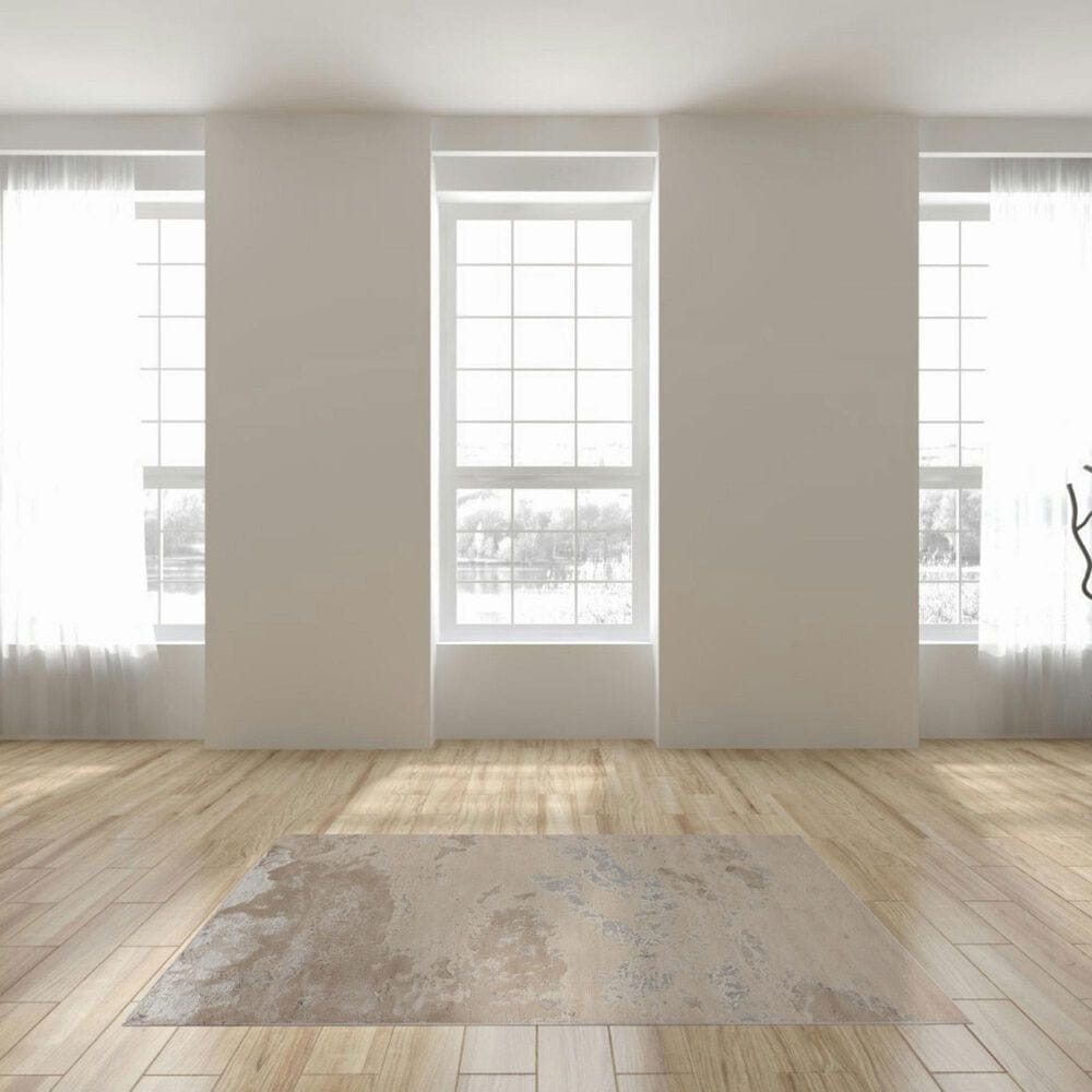 Jaipur Catalyst Fen Feather Gray and Moonbeam 5&#39; x 7&#39;6&quot; Area Rug, , large