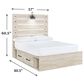 Ashley Cambeck Full Dual Storage Bed in Whitewash, , large