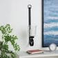 Maple and Jade 31" Handmade Pillar Scroll Indoor/Outdoor Wall Sconce in Matte Black and Clear, , large