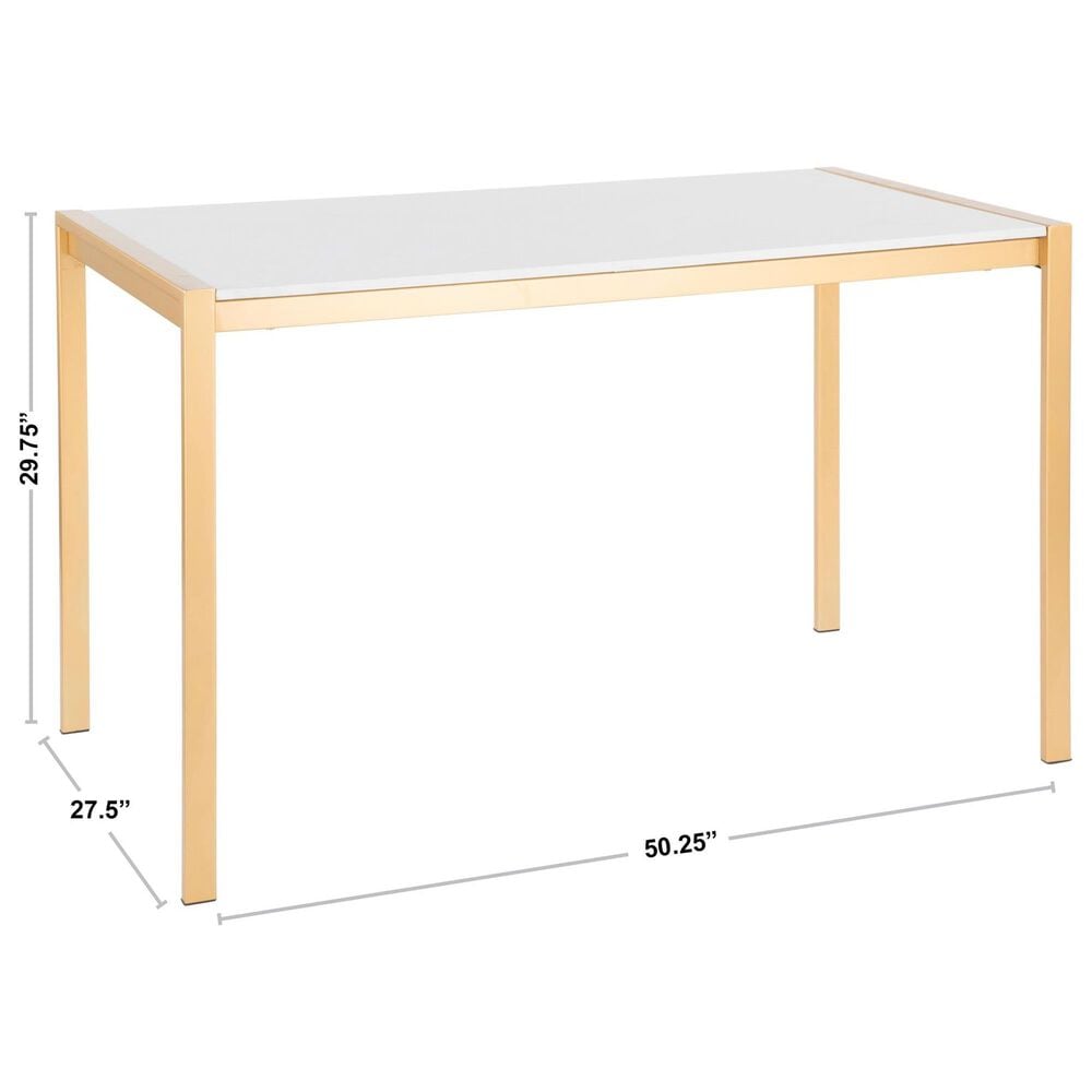 Lumisource Fuji Dining Contemporary Table in Stainless Steel with Clear Glass Top By LumiSource, , large